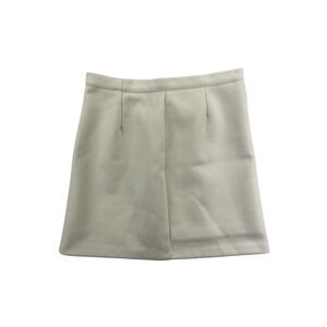 GU Women's‎ XL Beige Mini Skirt A-Line Slit Casual 3D Natural